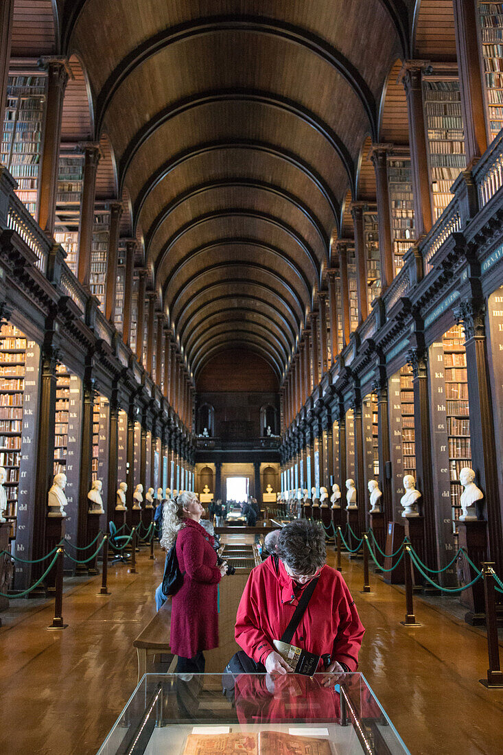 The old library at trinity college, the oldest library in ireland, nassau street, dublin, ireland