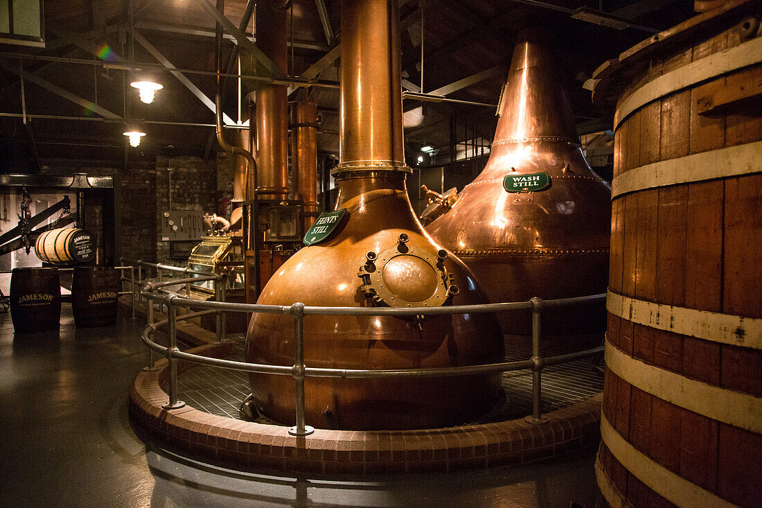 Copper vat, the old jameson distillery, the old whiskey distillery, bow street, dublin, ireland