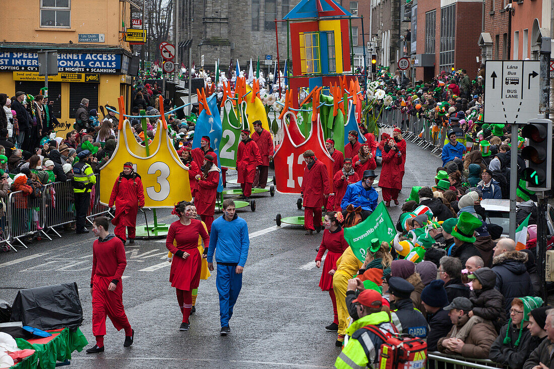 The saint patrick's day parade, dublin, ireland