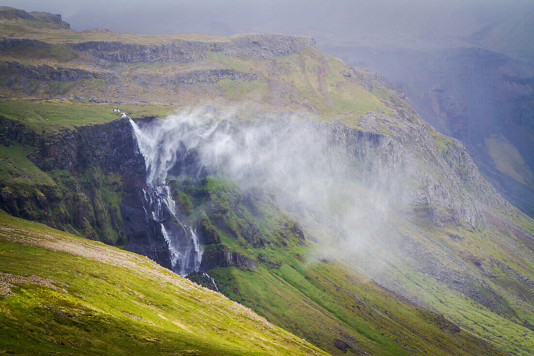 Waterfall on the snaefellsnes peninsula, northwest iceland, europe