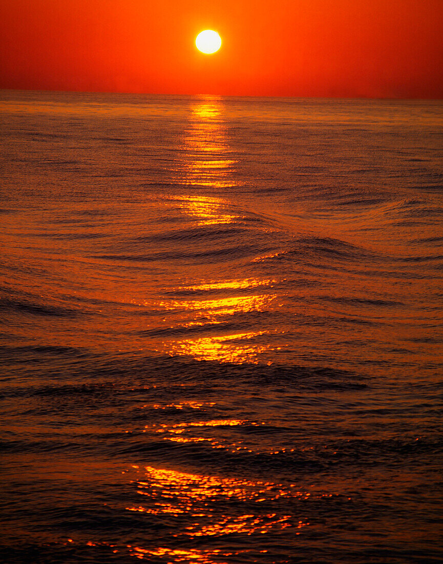 'Sunset Over The Sea; Ireland'
