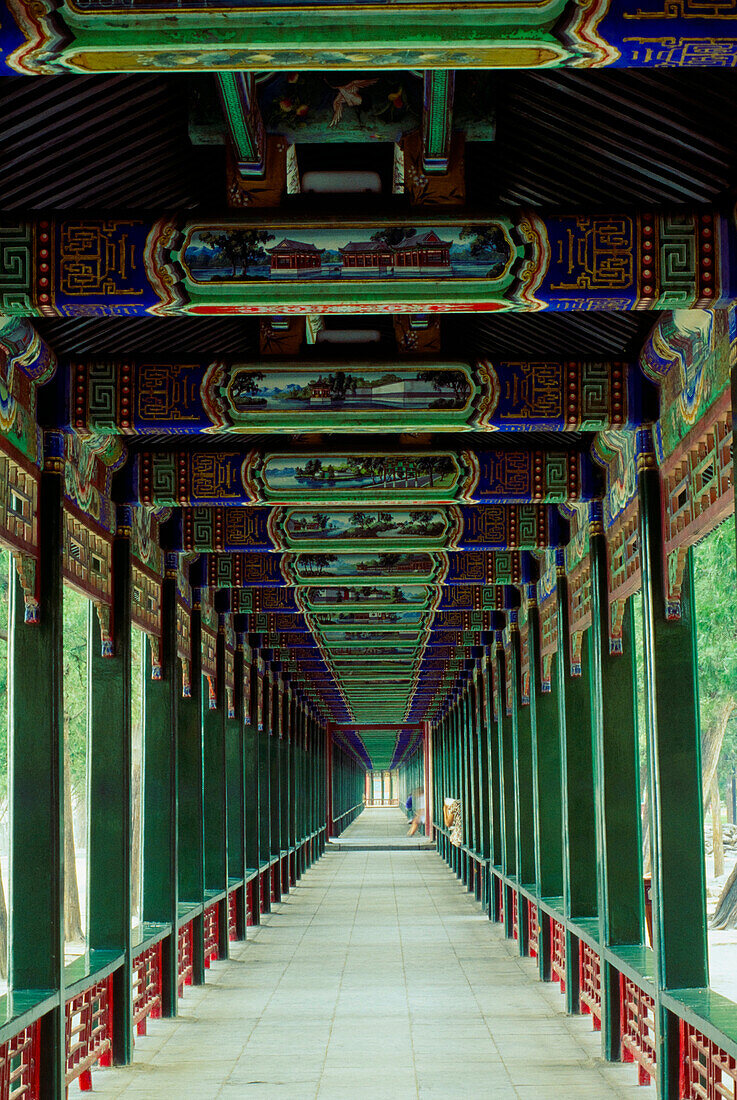 Covered Walkway At The Summer Palace, Beijing, China