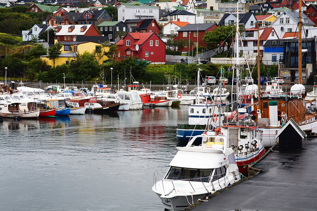 Boats In Torshavn, Faroe Islands, Kingdom Of Denmark