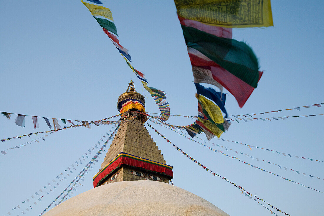 Boudhanath Stupa, Kathmandu, Nepal, Asia