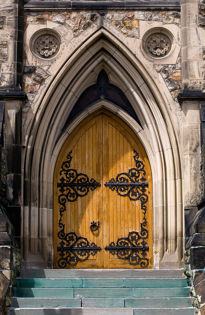 Front Entrance, The East Block Canadian Parliament Building, Ottawa, Ontario, Canada