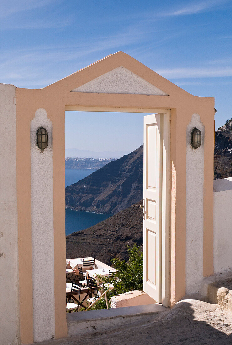 Doorway, Fira, Santorini, Greece