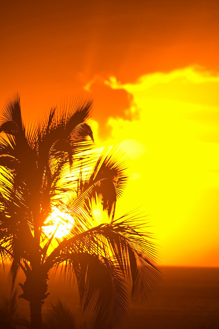 Sunset, Wailea, Maui, Hawaii, Usa