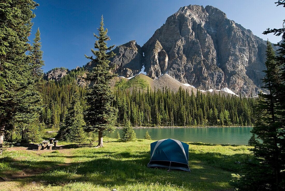 Camping, Taylor Lake, Banff National Park, Banff, Alberta