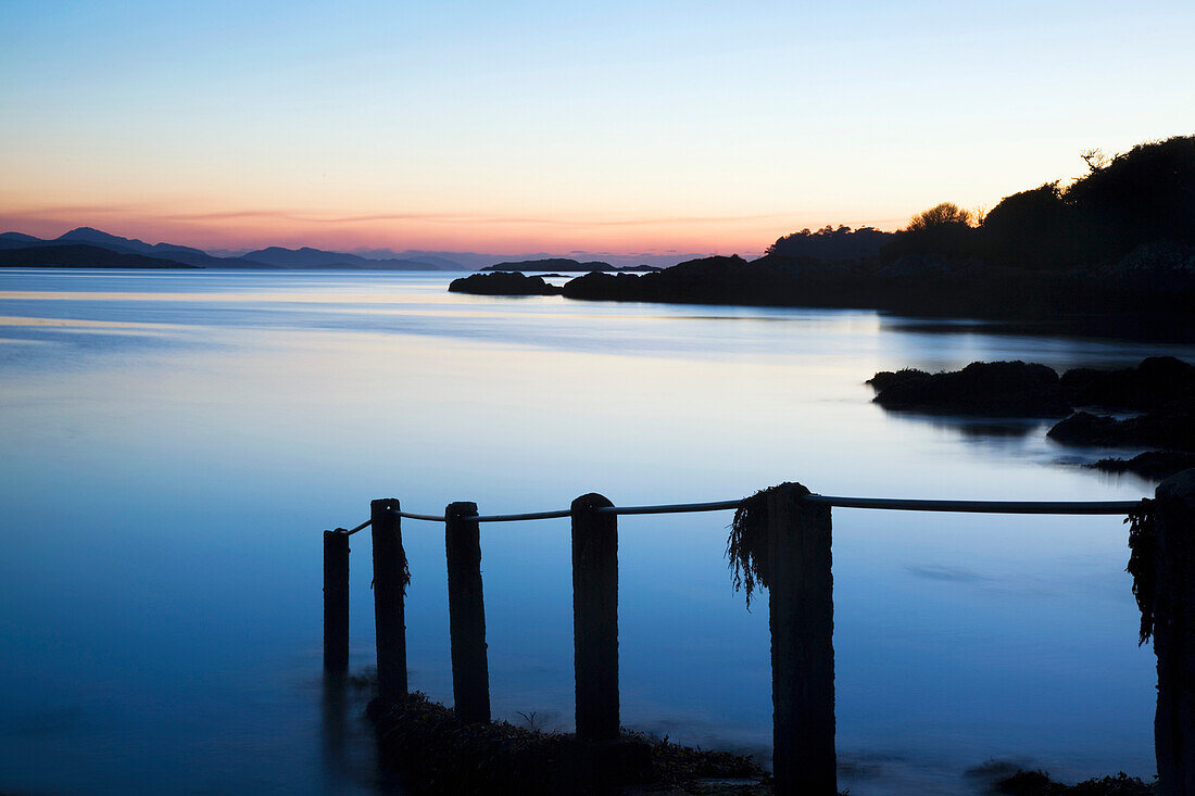 'Parknasilla, County Kerry, Ireland; Sunset Over Kenmare Bay'