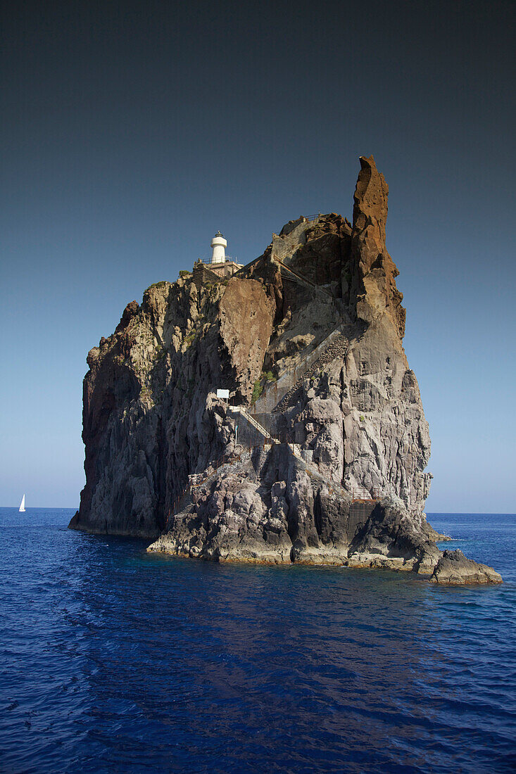 'Strombolicchio Lighthouse; Stromboli, Sicily, Italy'