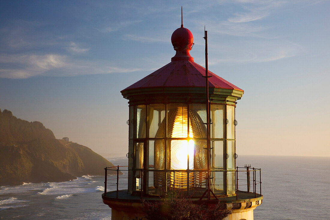 'Heceta Head Lighthouse Along The Oregon Coast; Florence, Oregon, United States Of America'