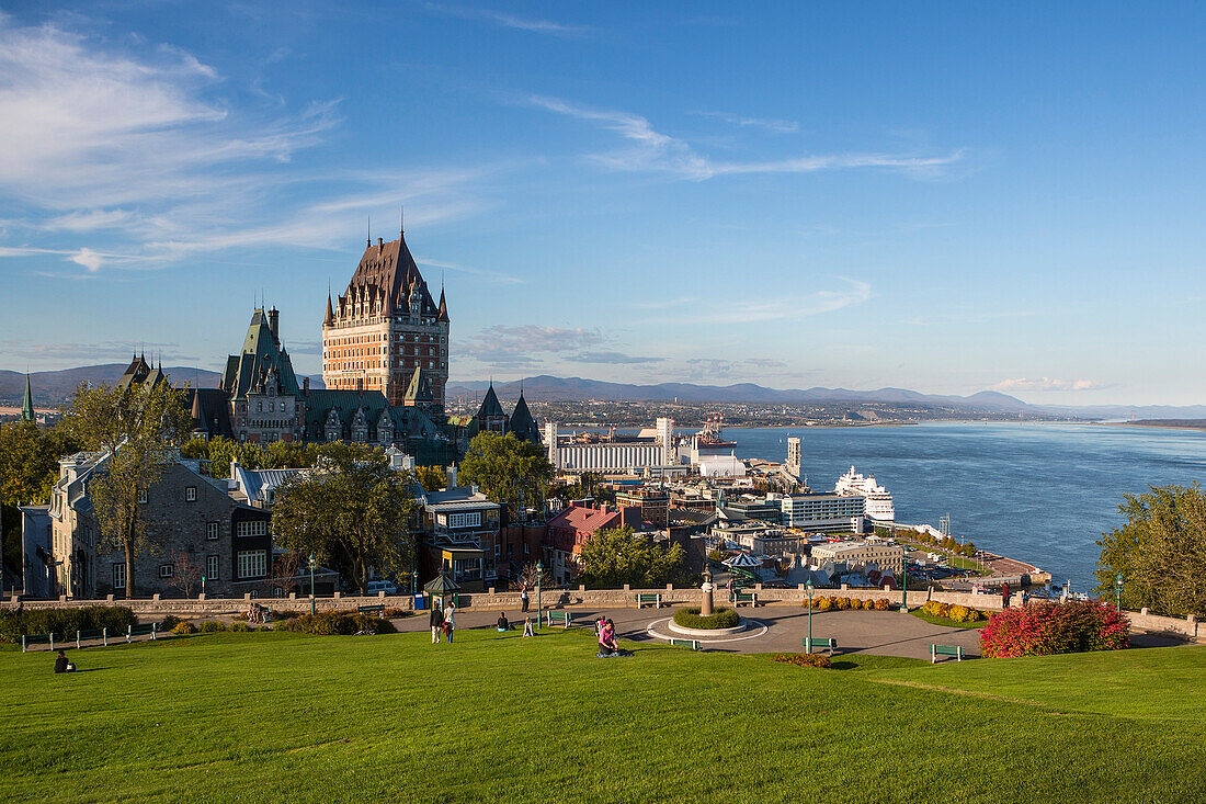 Canada, Quebec City, Old Quebec, Frontenac Castle