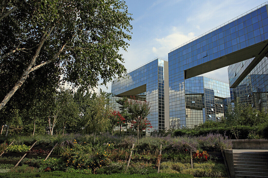 France, Paris, Andre Citroen park (performed by landscape architects Alain Provost and Gilles Clément, Patrick Berger, Jean-Paul Viguier and François Jodry)