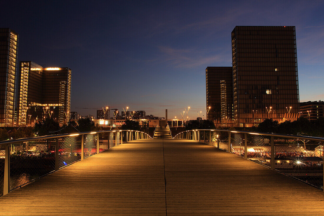 France, Paris, Simone de Beauvoir bridge