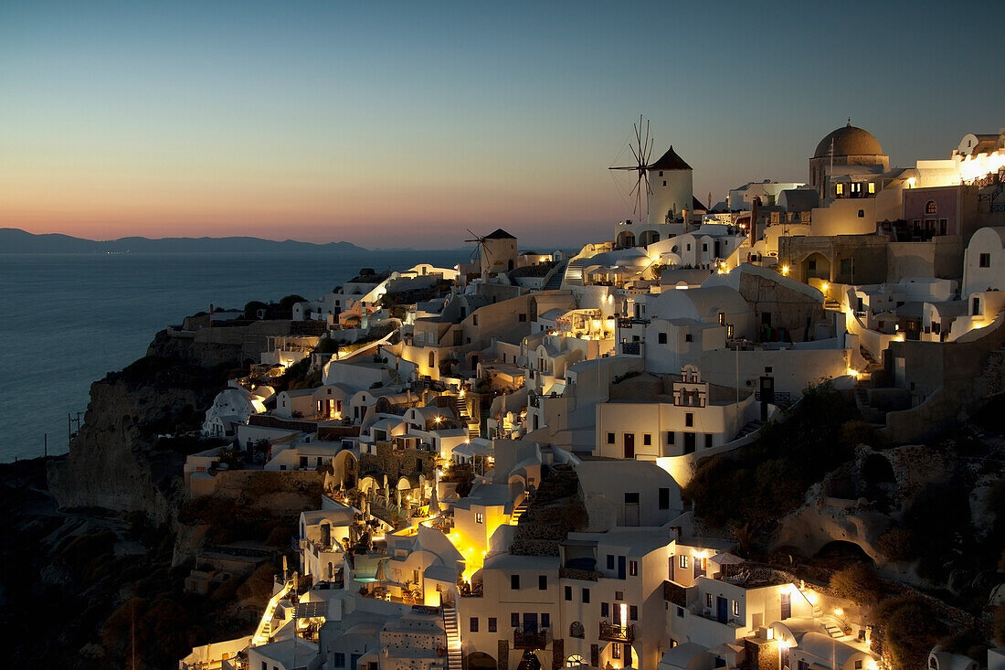 'Greece, View of Greek town; Oia'