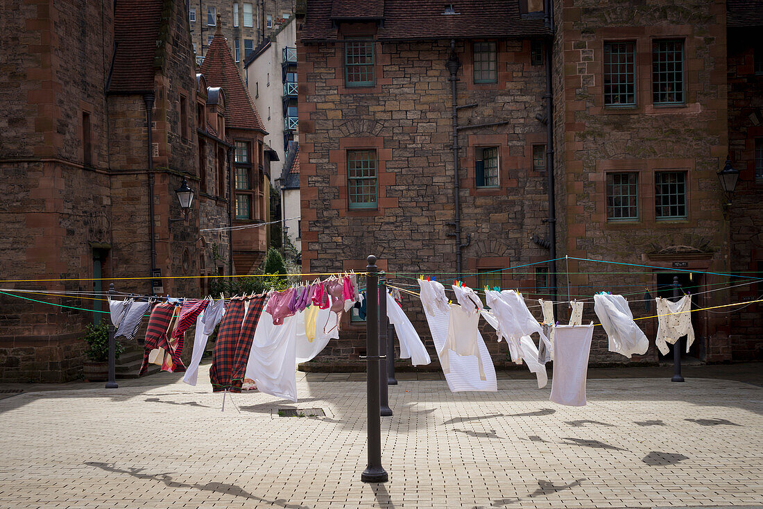 'Drying clothes in Dean Village; Edinburgh, Scotland'