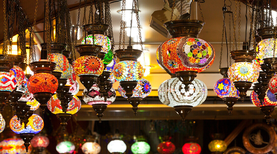 'Lights for sale in Grand Bazaar; Istanbul, Turkey'