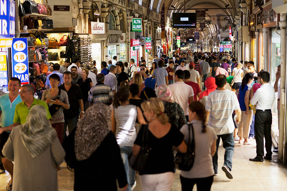 'Inside the Grand Bazaar; Istanbul, Turkey'
