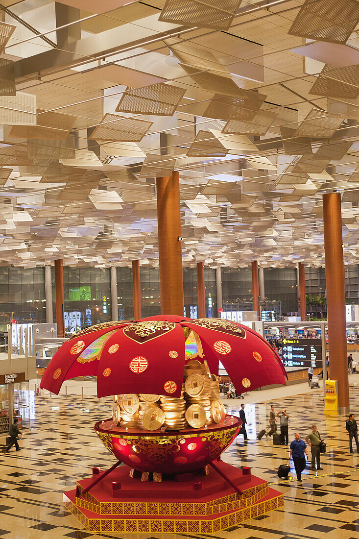 'Interior of an airport terminal; Singapore'