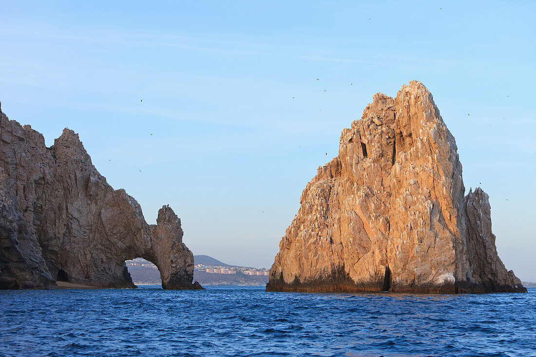'A Rock Formation In The Water On The Coast; Cabo San Lucas, Baja California Sur, Mexico'
