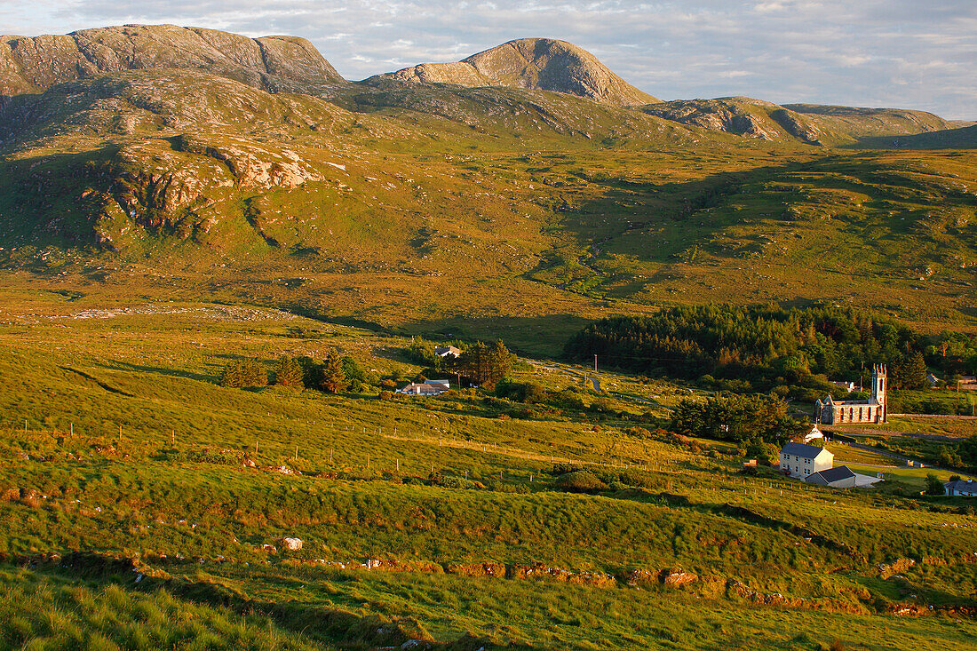 'Dunlewey Church In The Poison Glen Valley Near Gweedore; County Donegal, Ireland'