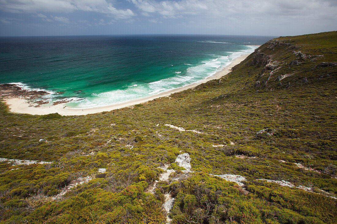 'The View Overlooking Conto's Beach In The Leeuwin-Naturaliste National Park In The Southwest Corner Of Western Australia; Western Australia, Australia'