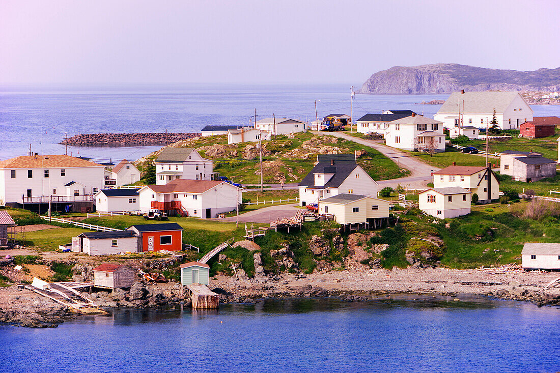 View Of Village And Harbour, Twillingate, Newfoundland, Canada