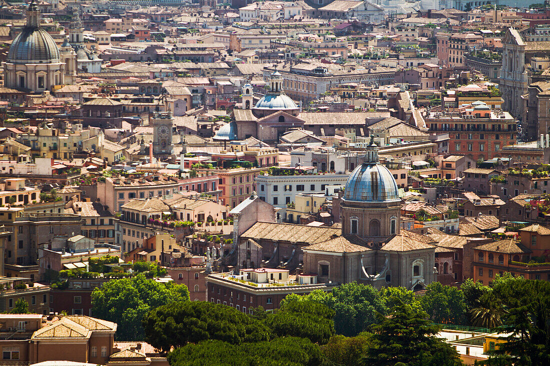 'The View Of Rome From Saint Peter's Basilica; Rome, Italy'