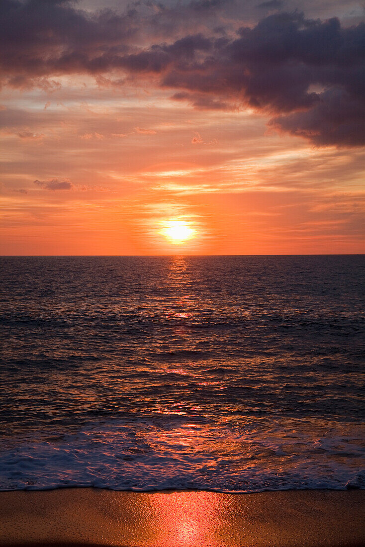 'Sunset At Beach Near Chiclana De La Frontera; Andalusia, Spain'