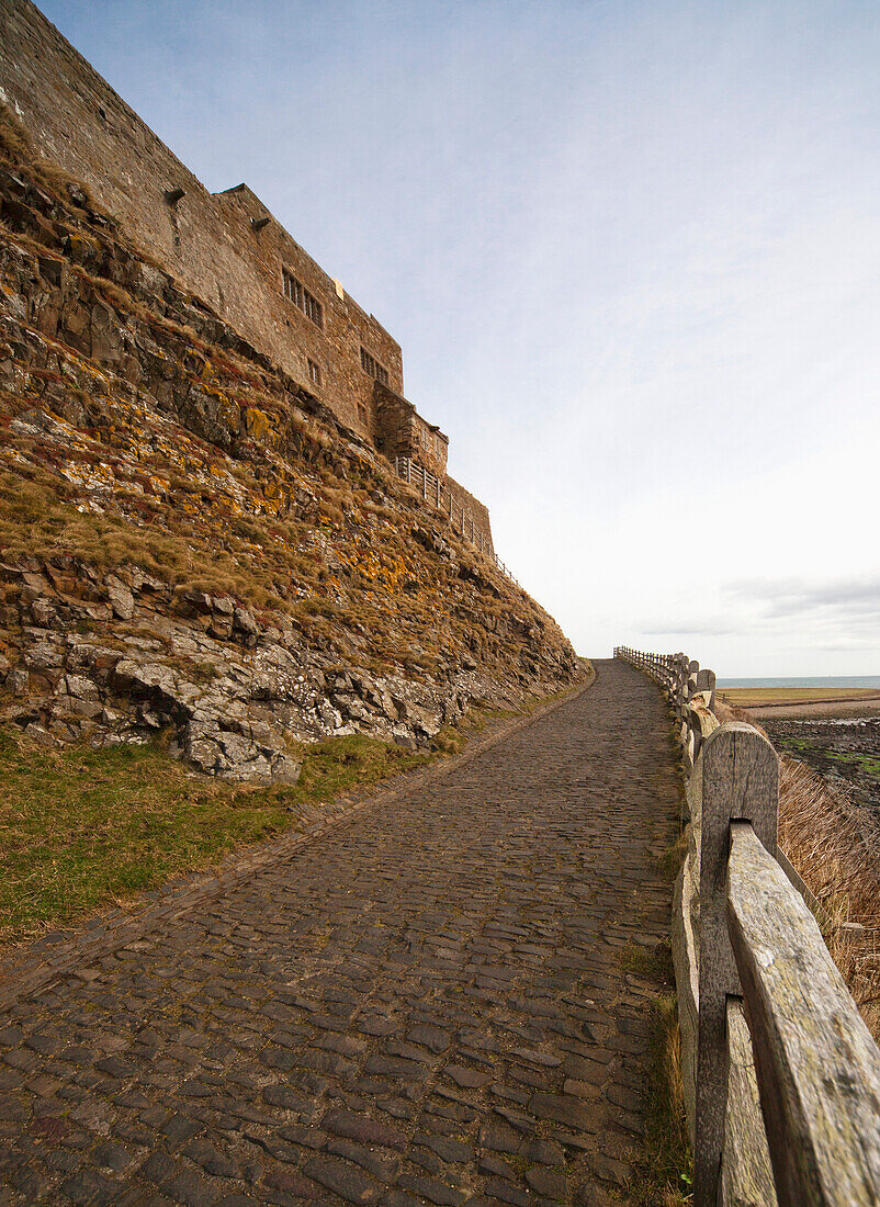 'A Cobblestone Path Along The Coast; Lindisfarne, Northumberland, England'