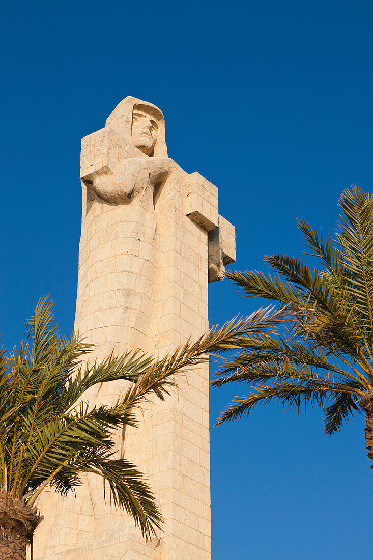 'Columbus Monument Sculpted By Gertrude V. Whitney At Punta Del Sebo Near Huelva; Huelva, Province Andalusia, Spain'