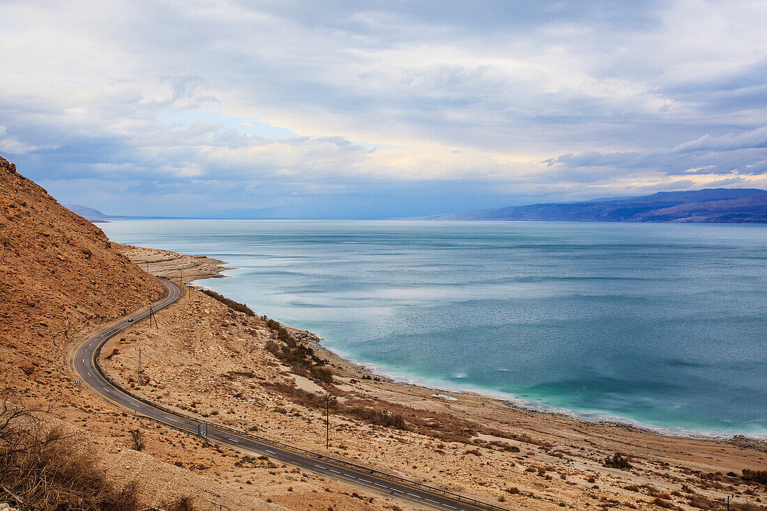 'Road along the dead sea;Jordan valley israel'
