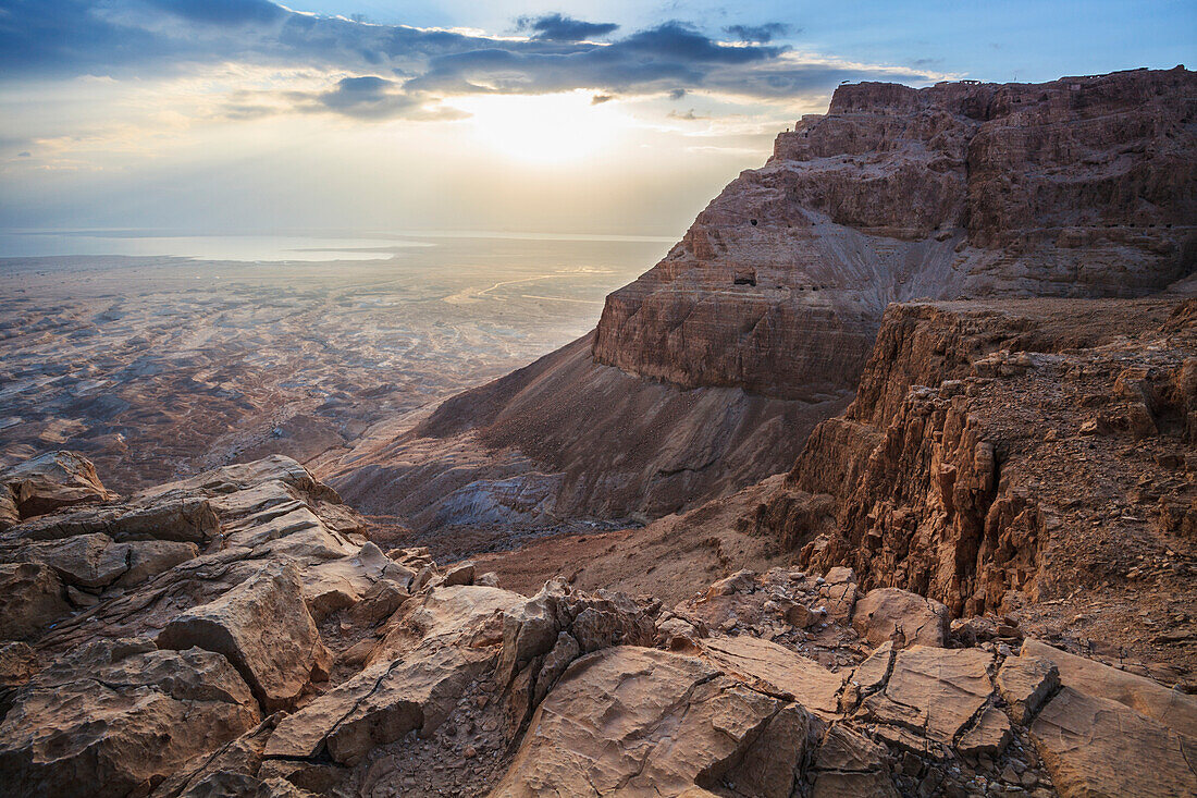 'Sunrise over masada;Israel'