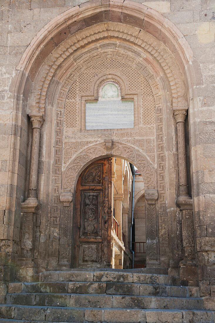 'Stone arched entryway to a building;Mustafapasa nevsehir turkey'