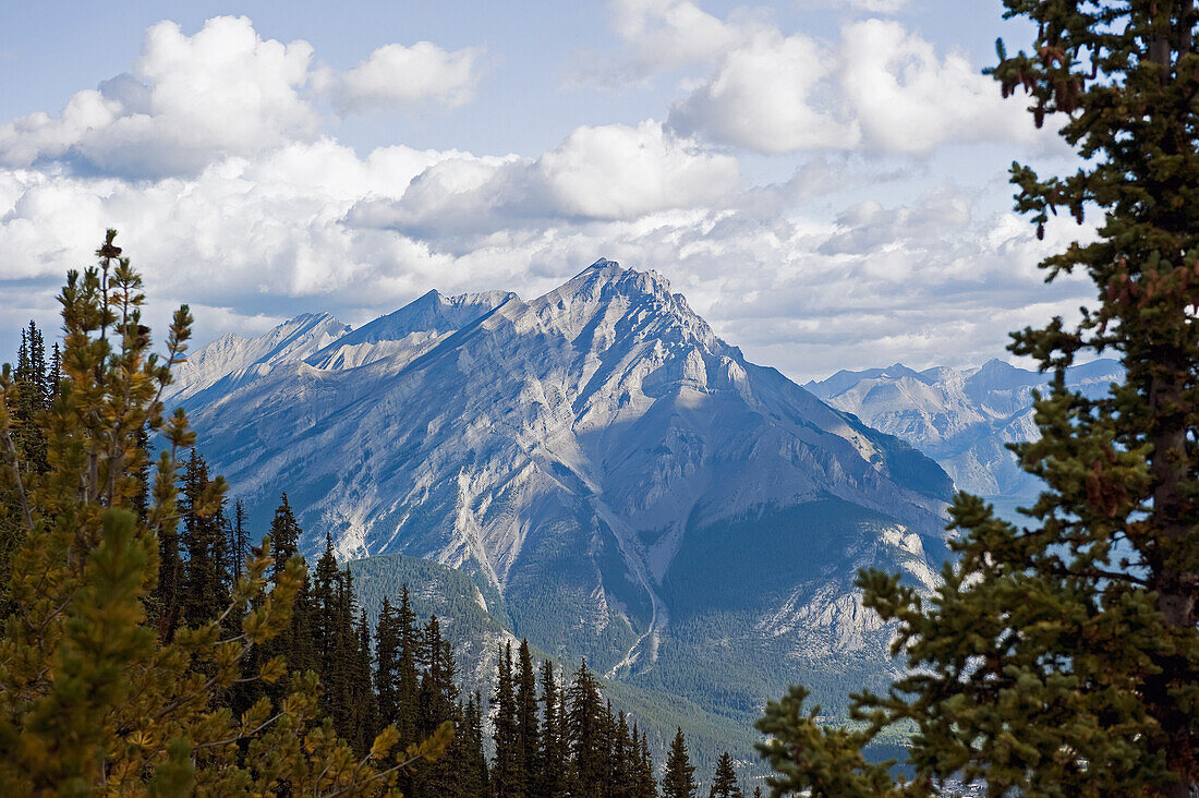 'Rugged mountain peak;Banff alberta canada'