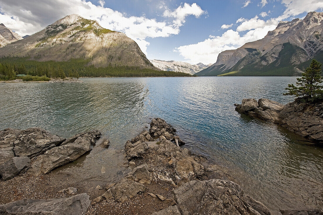 'Canadian rocky mountains and a lake;Banff alberta canada'