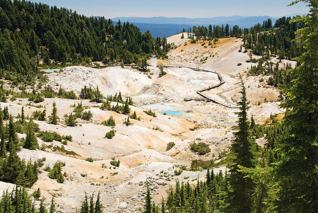 'Bumpass hell in lassen volcanic national park;California united states of america'