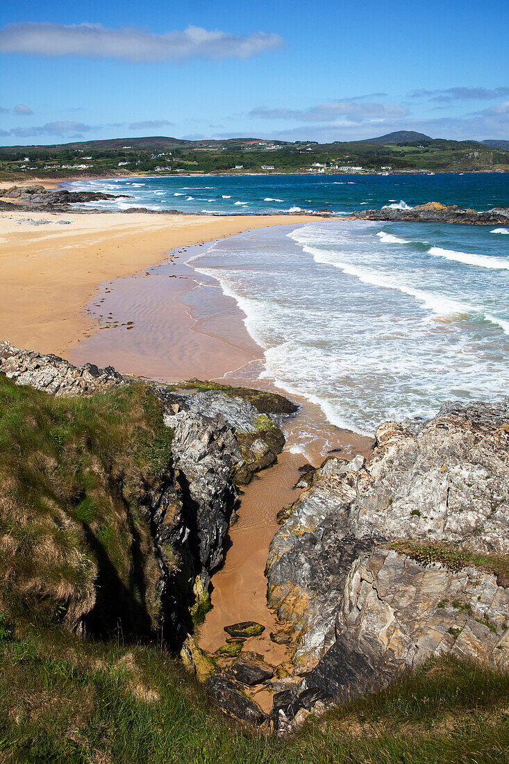 'Ocean Waves On Beach; Culdaff, County Donegal, Ireland'