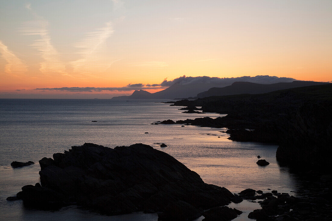 'Sunset Over Island; Achill Island, County Mayo, Ireland'