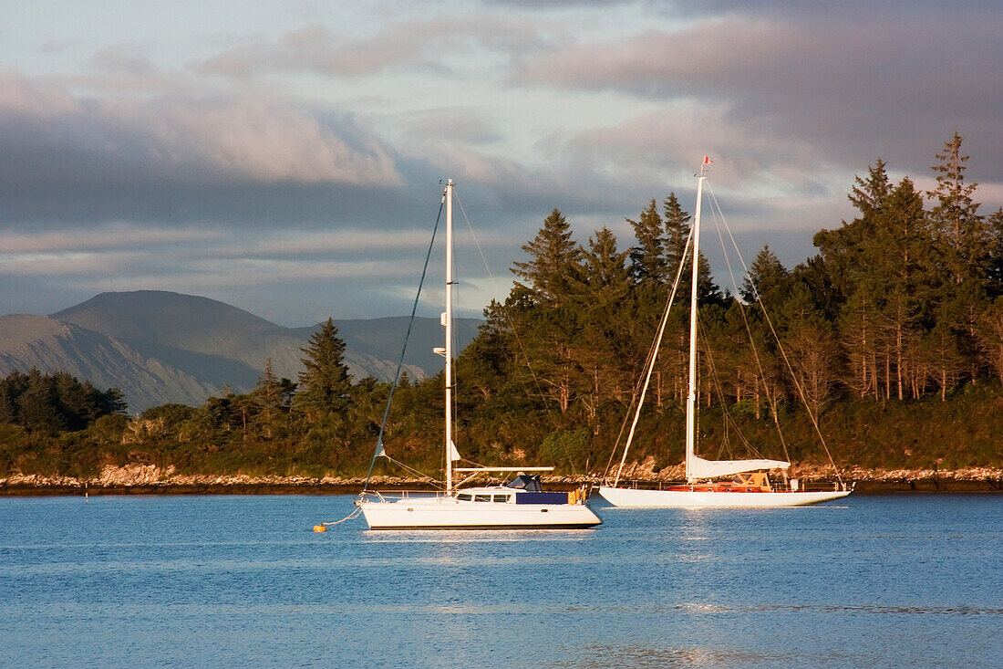 'Boats In Oysterbed Harbour; Sneem, County Kerry, Ireland'