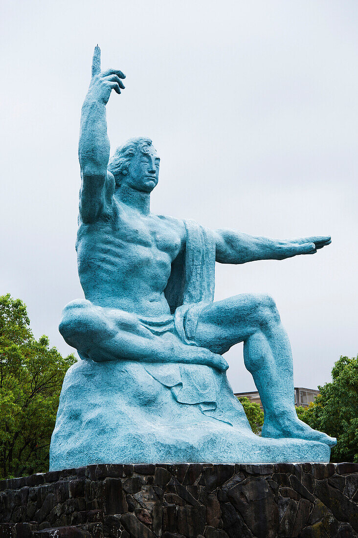 'The Peace Statue In Nagasaki Peace Park; Nagasaki, Japan'