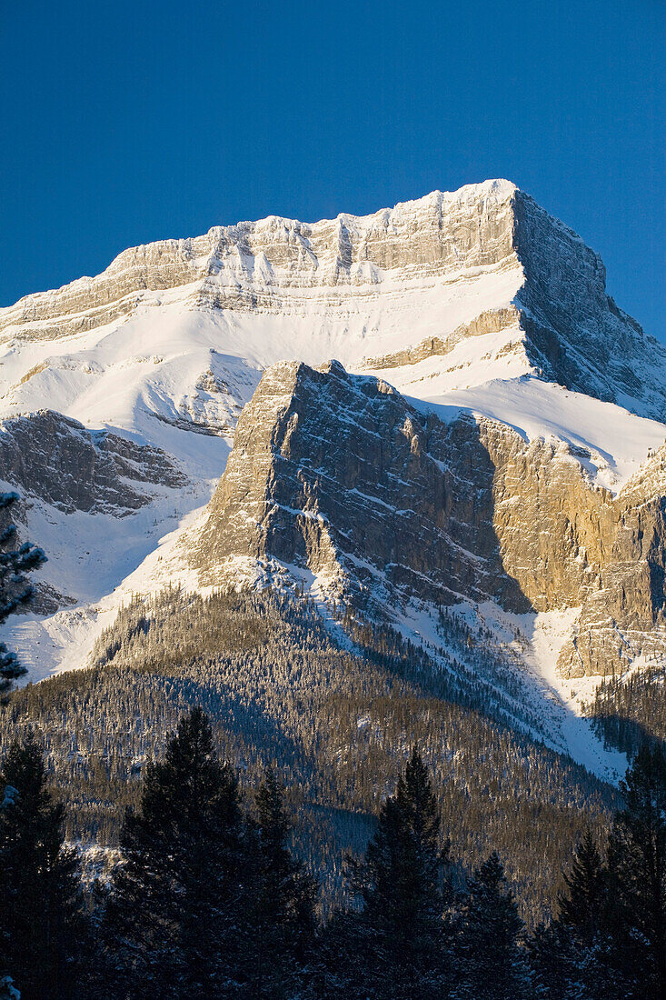 'Snow-Capped Mountain; Canmore, Alberta, Canada'