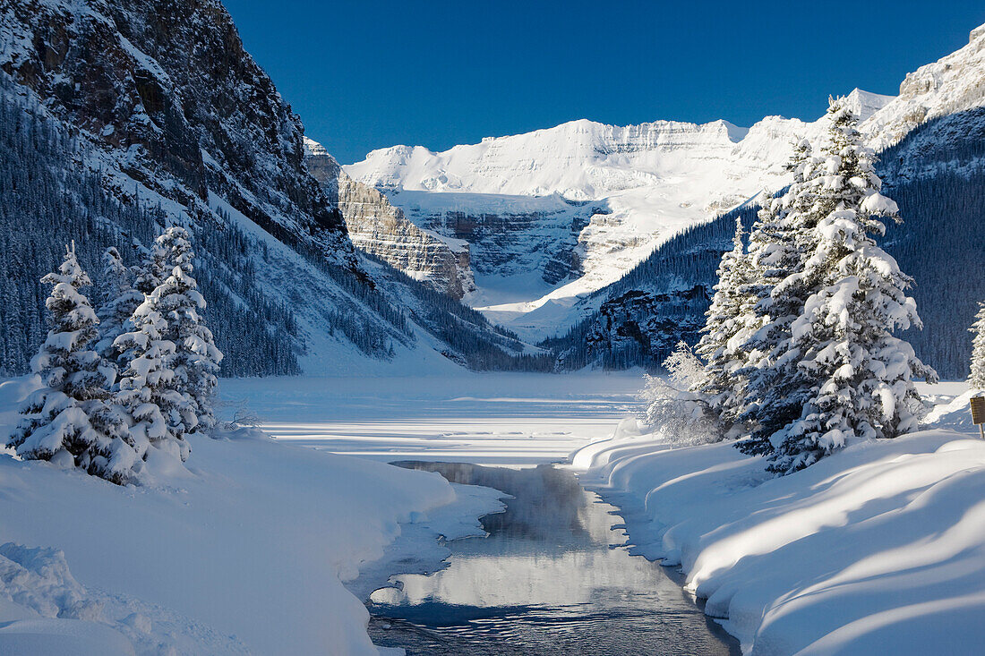 'Snowy Creek; Lake Louise, Alberta, Canada'