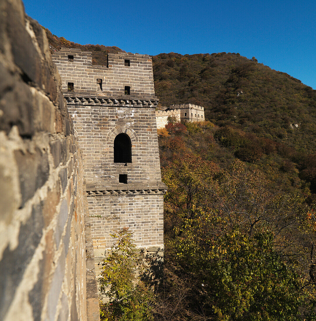 'Window In The Mutianyu Section Of The Great Wall Of China; Beijing, China'