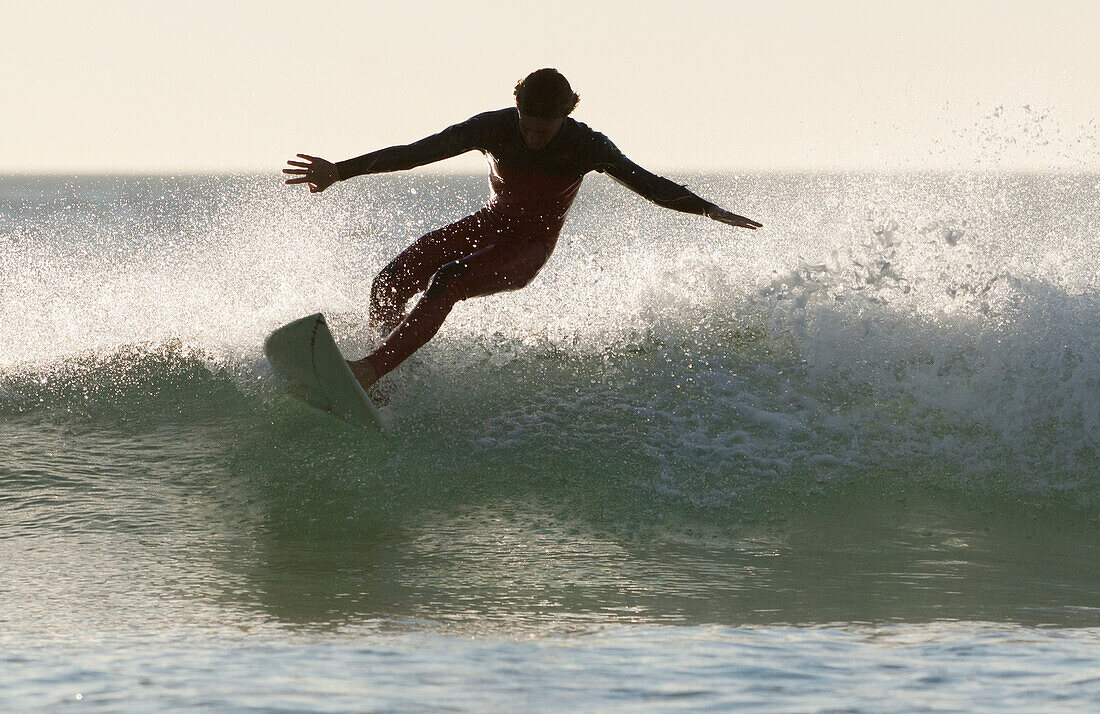 'Wakeboarding; Los Lances Beach Tarifa Spain'