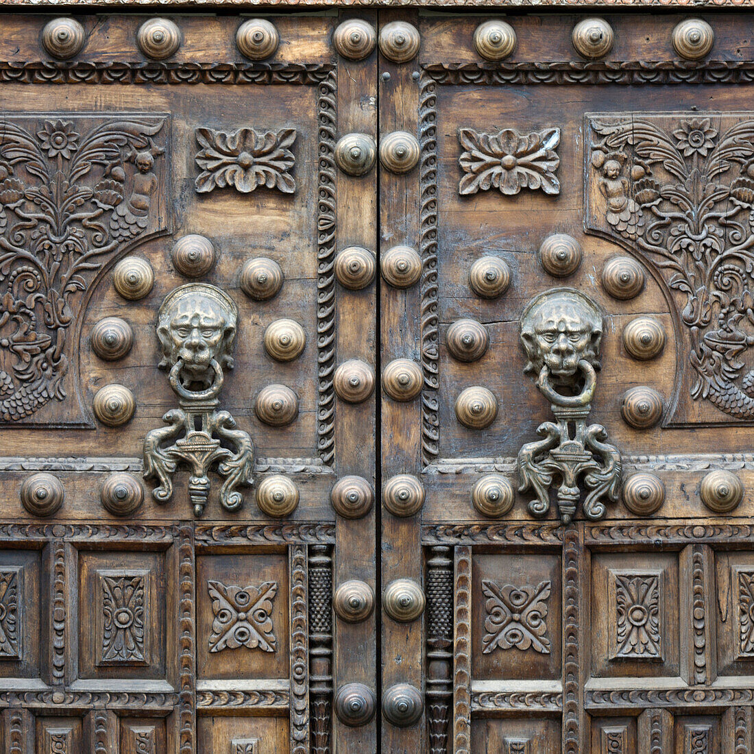 'Two Ornate Doors; Cusco Peru'