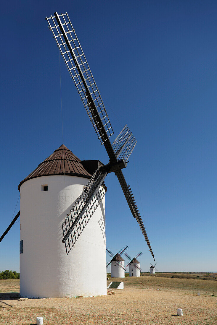 'Windmills Of La Mancha; Mota Del Cuervo, Cuenca, Castilla La- Mancha, Spain'