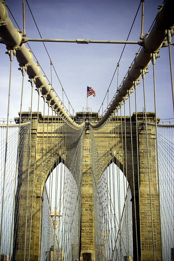 Brooklyn Bridge, Manhattan, New York, Usa