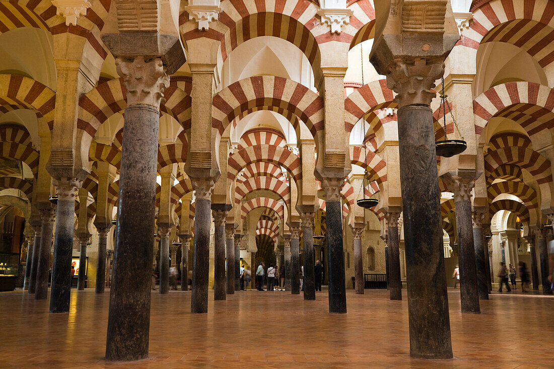 'Cordoba, Cordoba Province, Spain; Interior Of La Mezquita, The Great Mosque'