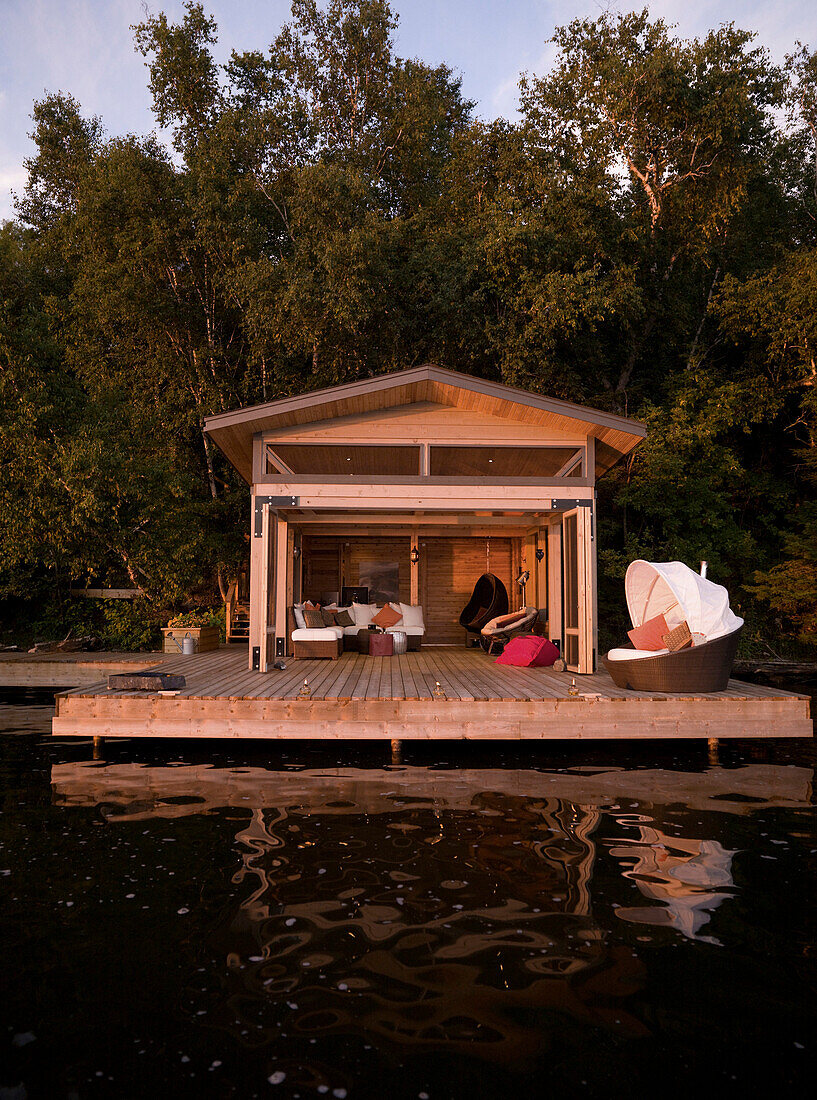 'Lake Of The Woods, Ontario, Canada; Lakehouse'